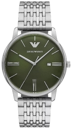 Emporio Armani Herreur Ar11644 Minimalist Grøn/stål Ø42 Mm