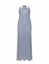 Striped Jersey Dress Mango Blue