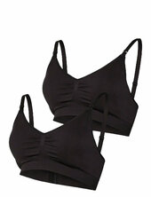 Mlilja Feed Me Bra Nf 2-p A. Noos Mamalicious Black
