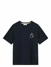 Akvillads Espresso Print S/s Tee Anerkjendt Navy
