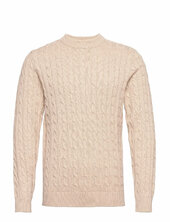 Slhryan Structure Crew Neck Selected Beige