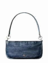 Denim Shoulder Pouch W/strap Calvin Klein Blue