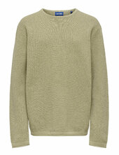 Osjpanter Reg Crew Knit Noos Only & Sons Beige