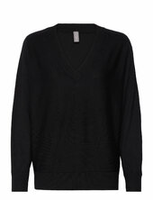 Cuannemarie V-neck Pullover Culture Black