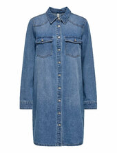 Onllisa L/s Dnm Dress Gua Only Blue