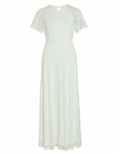 Vifemma S/s Lace Dress - Noos/dc Vila White
