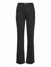 Pzemma Hw Jeans Medium Straight Leg Pulz Jeans Black
