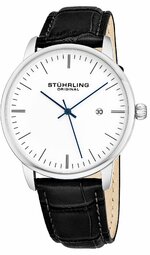 Stührling Original Herreur 3997.1 Hvid/læder Ø40 Mm