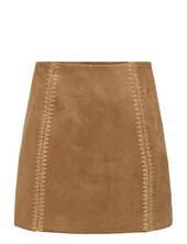 Onljoline Faux Suede Skirt Otw Only Beige