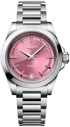 Longines Dameur L3.430.4.99.6 Conquest Rosa/stål Ø34 Mm