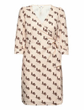 Objlicia 3/4 Wrap Dress 122 .c Object Patterned