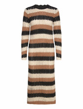 Objwasi L/s O-neck Knit Dress 131 Object Brown