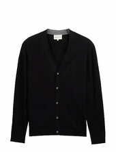 Cotton Cashmere Cardigan Tom Tailor Black