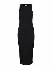 Vmlavender Sl O-neck Calf Dress Vma Noos Vero Moda Black