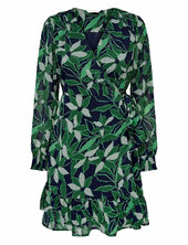 Onlstar L/s Wrap Dress Ptm Only Green