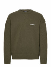 Logo Relaxed Knit Sweater Han Kjøbenhavn Green
