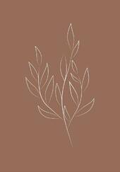 Plakat Drawed Leaf