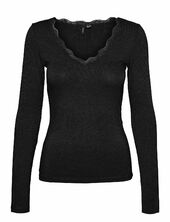 Vmmmily Ls V-neck Top Jrs Ga Vero Moda Maternity Black