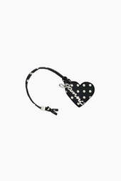 Bou Heart Mirror Printed B3010036 - Black - Ganni - Mønstret One Size