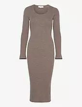 Long Knit Dress Rosemunde Brown