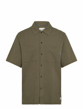 Relaxed Fit Short Sleeve Seersucker Shirt Scotch & Soda Green