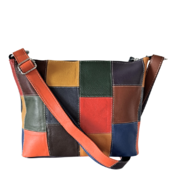 Style Pisa I Smukt Mørk Multifarve. Superfed Og Flot Shopper Til Skulder Og Crossbody