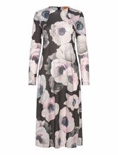 Crewneck Long Sleeve Midi Dress, 22 Stine Goya Patterned