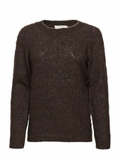 Crmerle Pointelle Knit Pullover Cream Brown