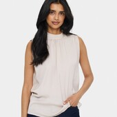 Top "aileensz" Lys Sand M/ Høj Hals - Saint Tropez