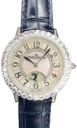 Jaeger Lecoultre Dameur 3523570 Rendez-vous Sølvfarvet/læder Ø36 Mm