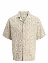 Jprbluvincent Print Resort S/s Shirt Sn Jack & J S Cream