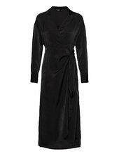Onlmille L/s Midi Dress Ptm Only Black