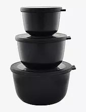 Bowl Set Cirqula High 3 Pcs Mepal Black