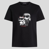 T-shirts M. Korte ærmer Karl Lagerfeld Ikon Sketch Duo T-shirt