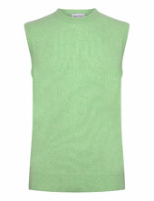 Man Classic O-neck Vest Davida Cashmere Green