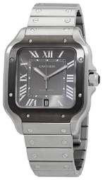 Cartier Herreur Wssa0037 Santos De Grå/gummi
