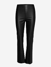 Slkaylee Pu Kickflare Pants Soaked In Luxury Black