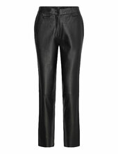 Biancadep Straight Fit Leather Pants Depeche Black