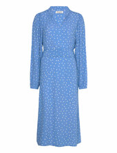 Parisll Midi Dress Ls Lollys Laundry Blue