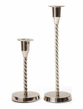 Twisted Silver Plated Candle Holder Lexington Home Silver