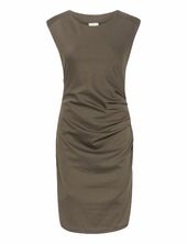 Kaindia Round-neck Dress Kaffe Brown