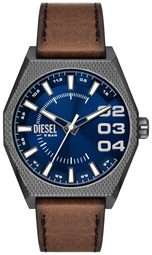 Diesel Herreur Dz2189 Scraper Grå/læder Ø44 Mm