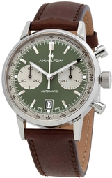 Hamilton Herreur H38416560 American Classic Intra-matic Grøn/læder