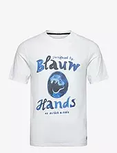 Denim Artwork T-shirt Scotch & Soda White