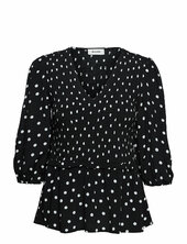Tomme Print Top Modström Black