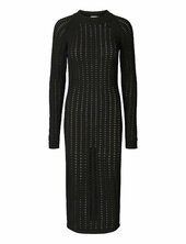 Cana - Square Knit Dress Rabens Sal R Black