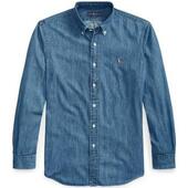 Skjorter M. Lange ærmer Polo Ralph Lauren Custom Fit Denim Shirt - Navy