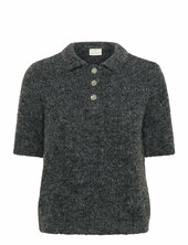 Kaemilie Polo Pullover Kaffe Grey