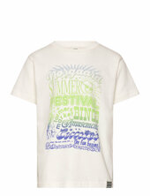 Printed Tee Thorlino Tee Mads Nørgaard White