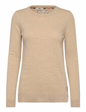 Barbour Pendle Crew Knitted Jumper Barbour Beige